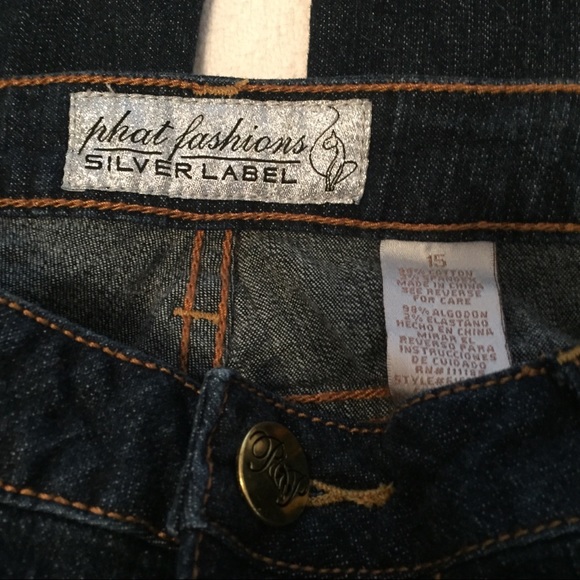 Phat Fashions Silver Label Jeans. size 15” - Picture 2 of 5